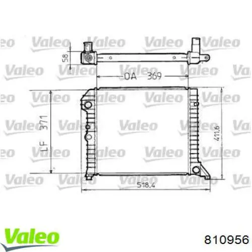 Радиатор 810956 VALEO