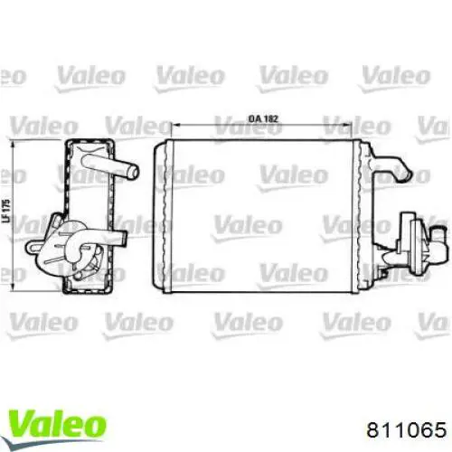 Радиатор печки 811065 VALEO