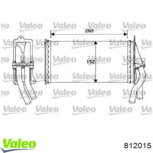 Радиатор печки 812015 VALEO