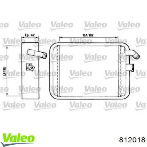 Radiador de forno (de aquecedor) para Seat Marbella  28