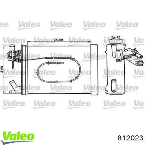 Радиатор печки 812023 VALEO