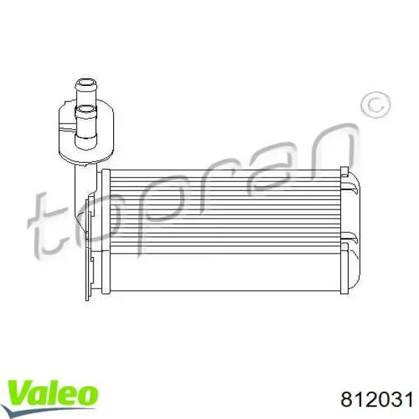 Радиатор печки 812031 VALEO