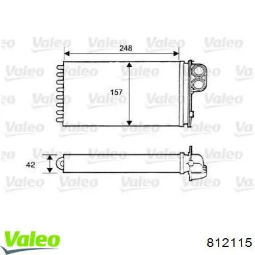 Радиатор печки 812115 VALEO