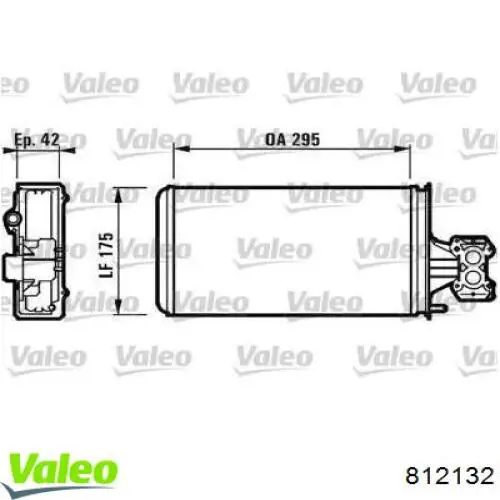 Радиатор печки 812132 VALEO