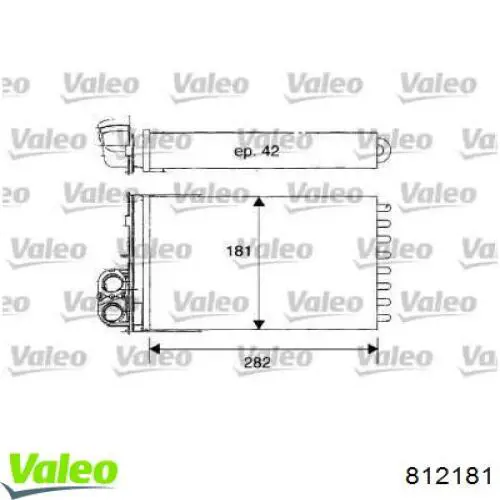 Радиатор печки 812181 VALEO