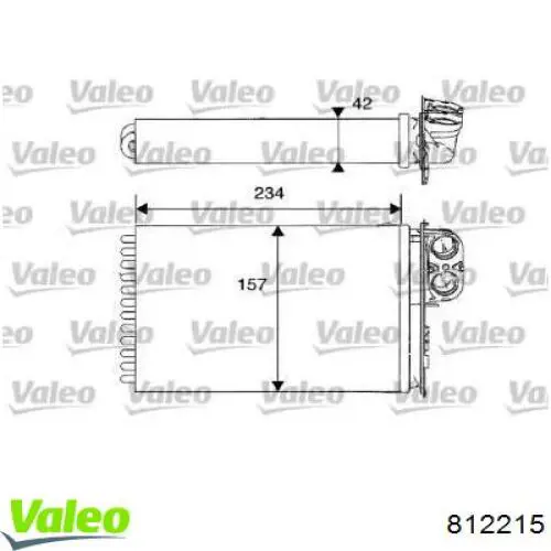 Радиатор печки 812215 VALEO