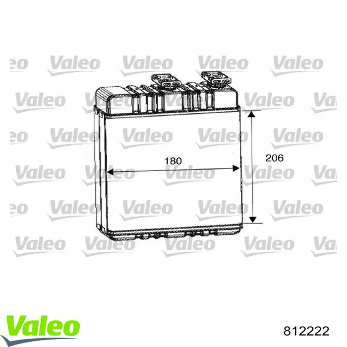 Радиатор печки 812222 VALEO