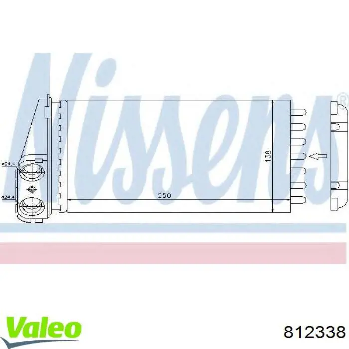 Радиатор печки (отопителя) Mahle Original AH186000S цена, от 23.20 USD