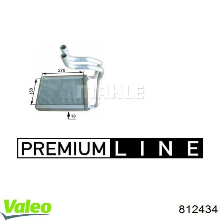 Радиатор печки (отопителя) VALEO 812434 цена, от 51.72 USD