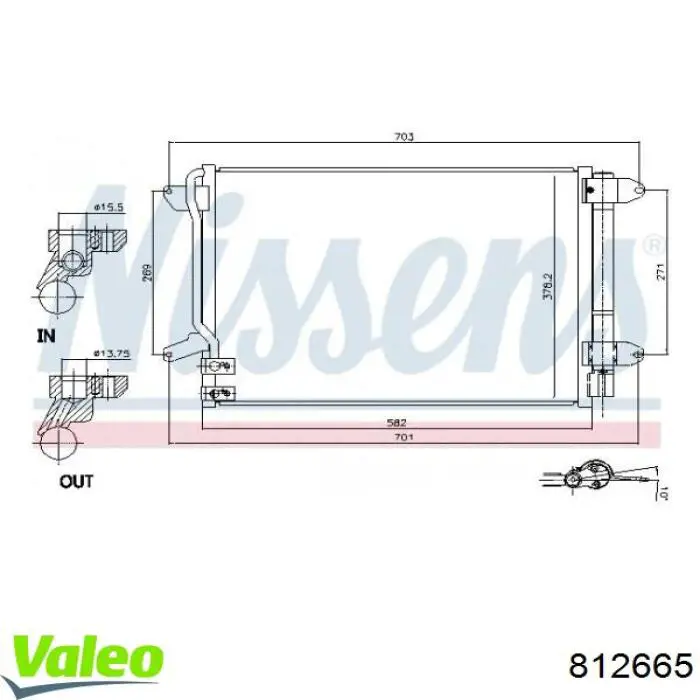 812665 VALEO Конденсатор