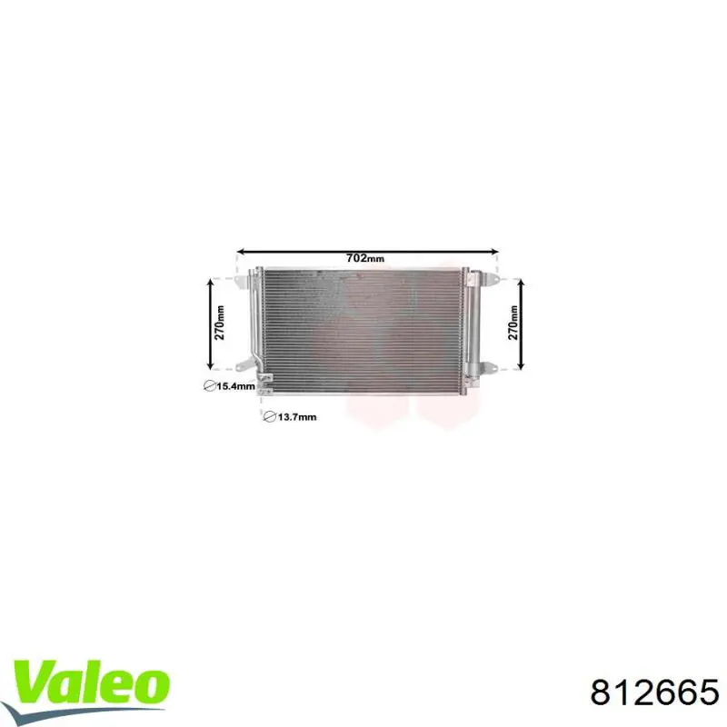 Конденсатор кондиционера VALEO 812665 цена, от 109.78 USD