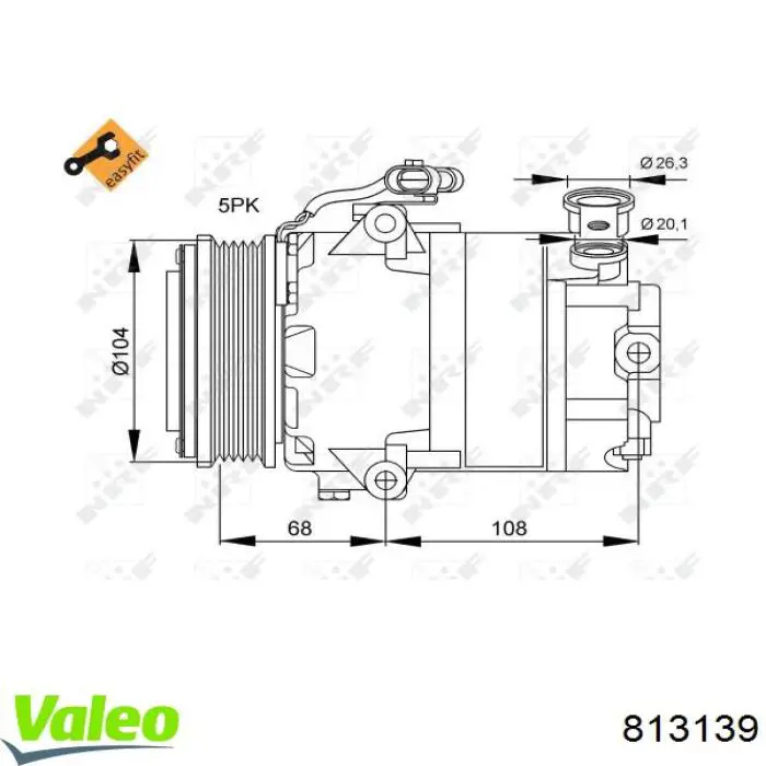 Купить ACP59000P Mahle Original Компрессор климатической установки