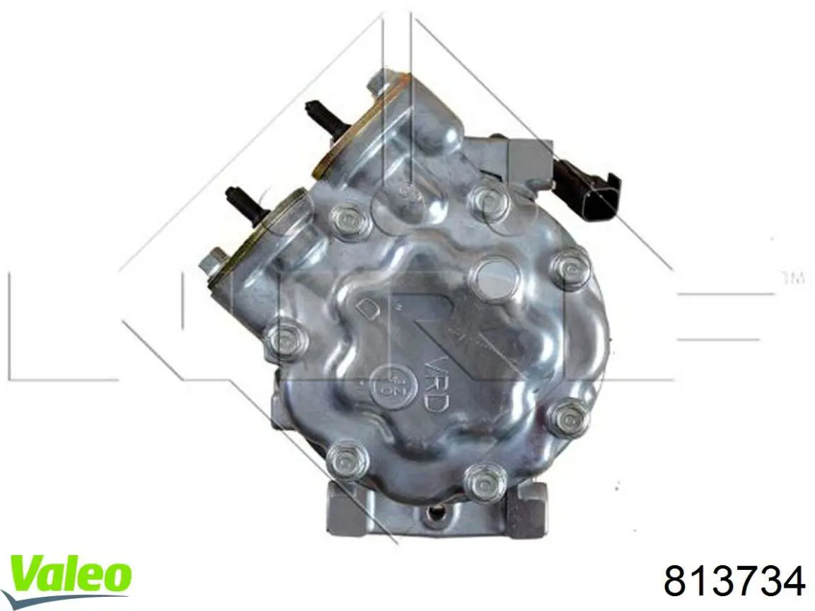 Компрессор системы кондиционирования VALEO 813734 цена, от 250.34 USD