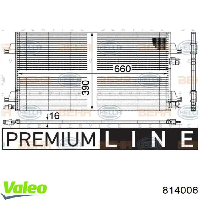 Радиатор кондиционера 8200332852C Renault (RVI)