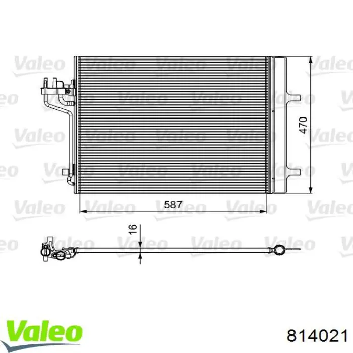 814021 VALEO Конденсатор