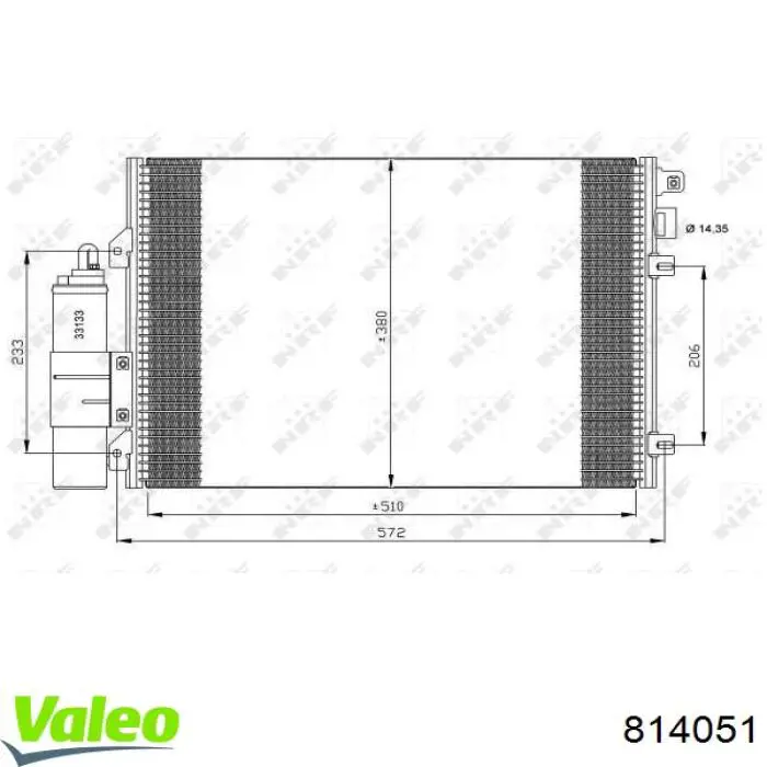 Конденсатор кондиционера VALEO 814051 цена, от 90.27 USD