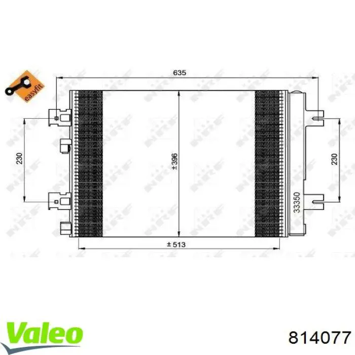 814077 VALEO Конденсатор