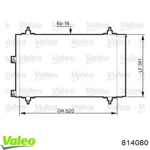 Конденсатор кондиционера VALEO 814080 цена, от 79.42 USD