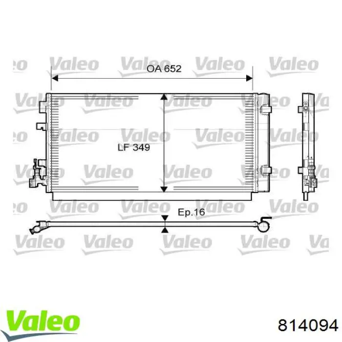 814094 VALEO Конденсатор