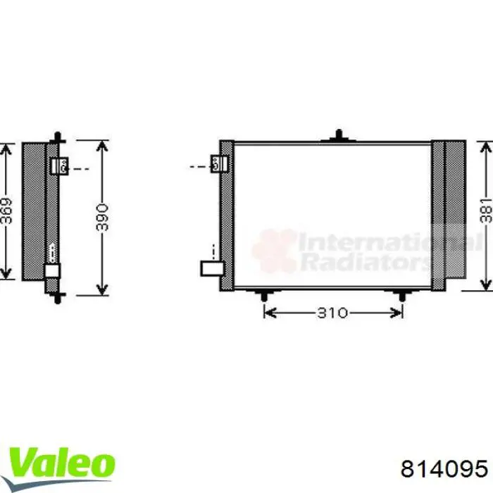 Конденсатор кондиционера VALEO 814095 цена, от 83.09 USD