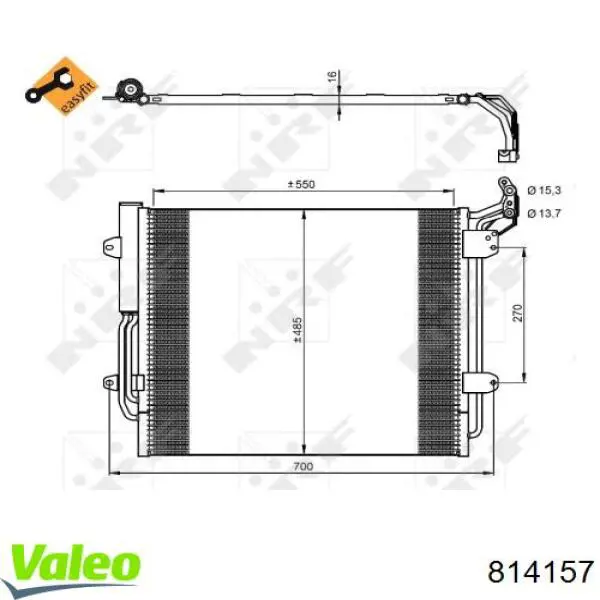 814157 VALEO Конденсатор