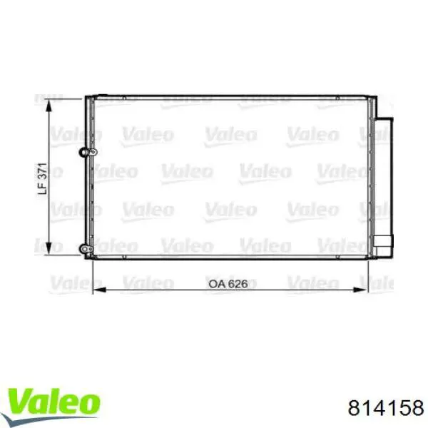 Радиатор кондиционера 814158 VALEO