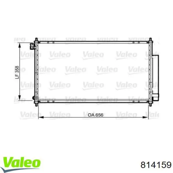 Радиатор кондиционера 814159 VALEO