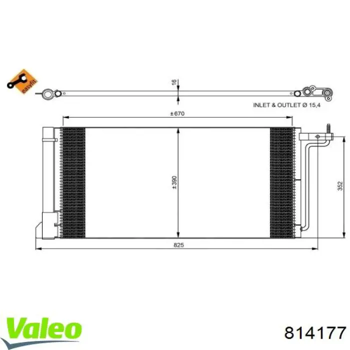 Купить 814177 VALEO Радиатор системы охлаждения кондиционера