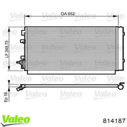 814187 VALEO Конденсатор