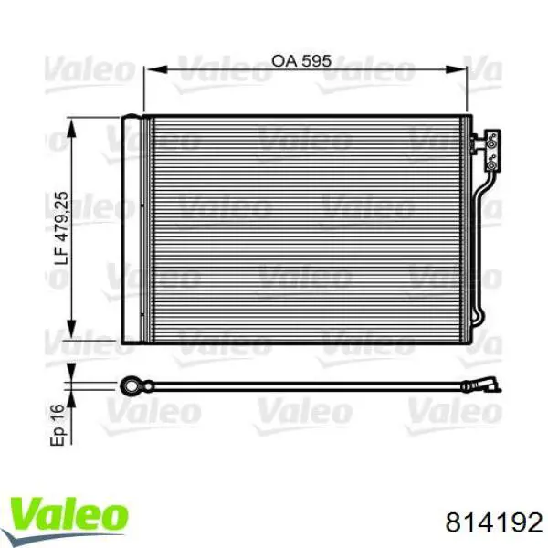 Конденсатор кондиционера VALEO 814192 цена, от 141.10 USD