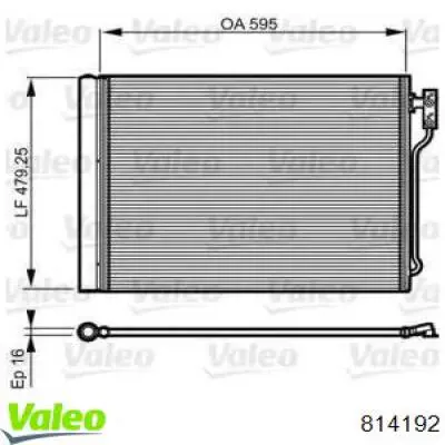 Радиатор кондиционера 814192 VALEO