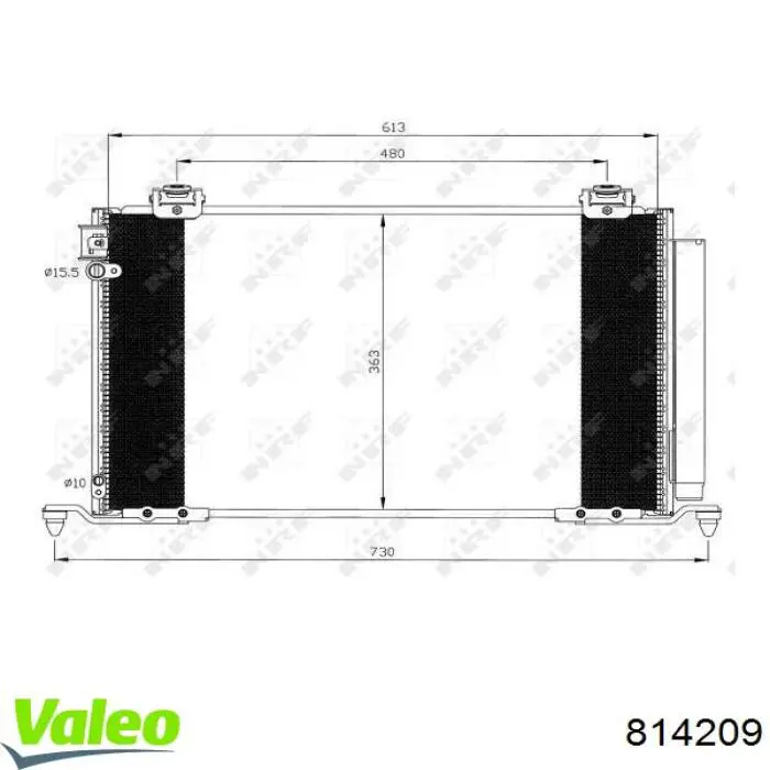 814209 VALEO Конденсатор