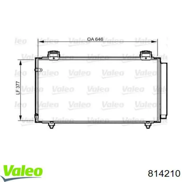 Конденсатор кондиционера VALEO 814210 цена, от 102.87 USD