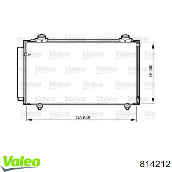 Радиатор кондиционера 814212 VALEO