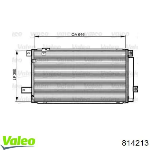 Радиатор кондиционера 814213 VALEO