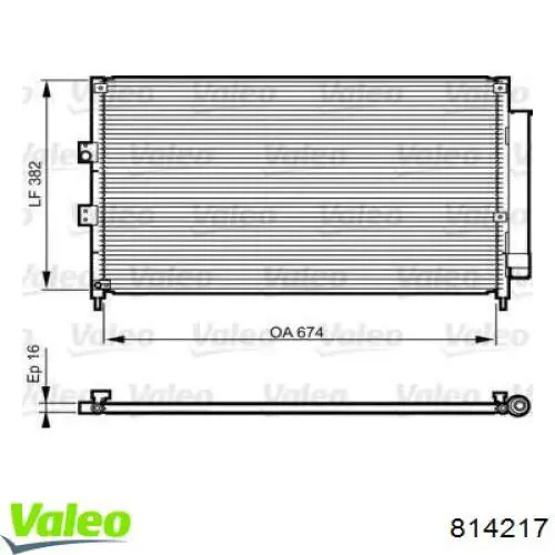 Конденсатор кондиционера VALEO 814217 цена, от 86.98 USD