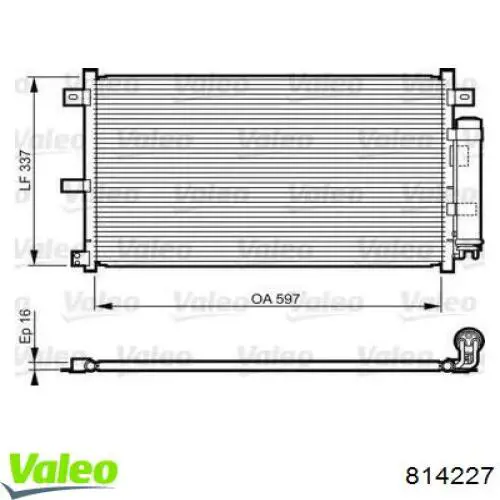 Конденсатор кондиционера Mazda NE5161480C цена, от 83.78 USD