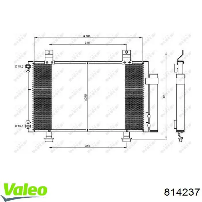 Конденсатор кондиционера VALEO 814237 цена, от 73.81 USD