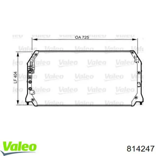 Радиатор кондиционера 814247 VALEO