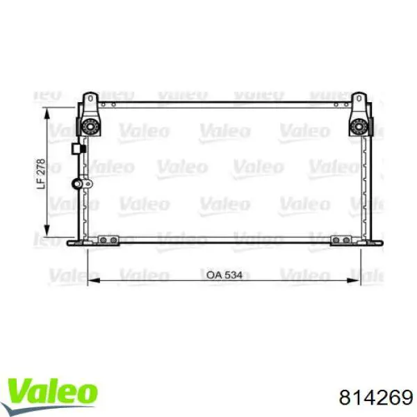 Радиатор кондиционера 814269 VALEO