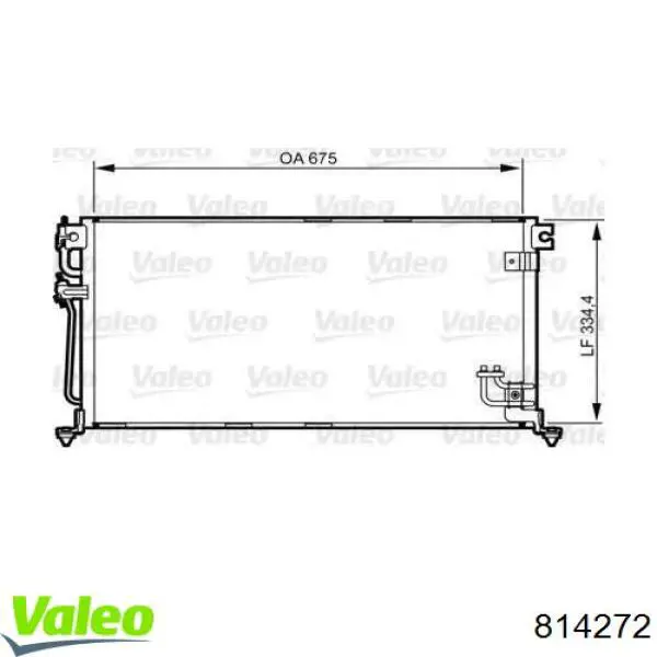 Радиатор кондиционера 814272 VALEO