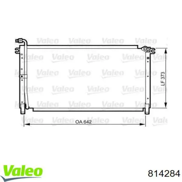 Радиатор кондиционера 814284 VALEO