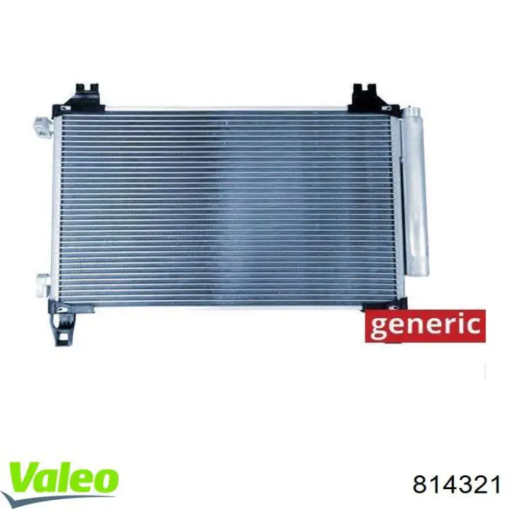 814321 VALEO радиатор кондиционера