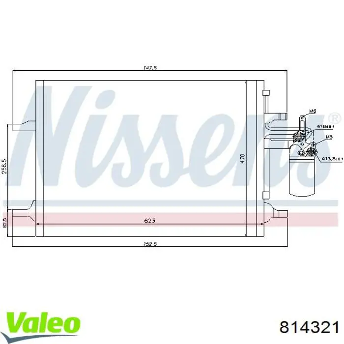 814321 VALEO Конденсатор