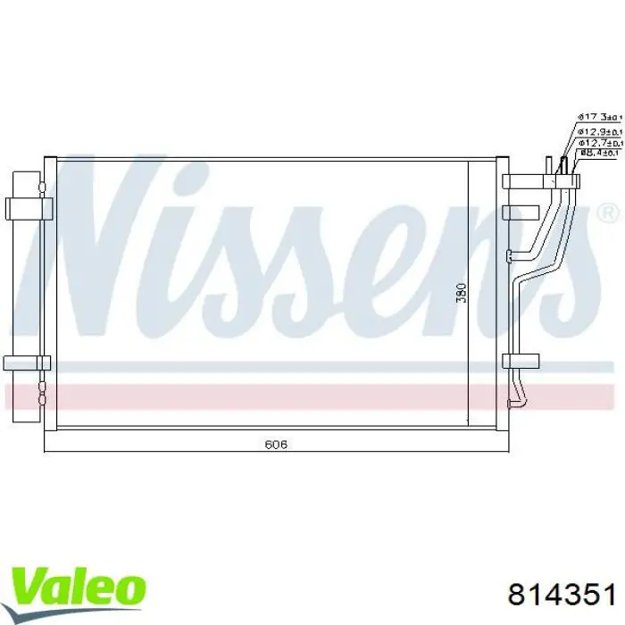 Конденсатор кондиционера VALEO 814351 цена, от 73.31 USD