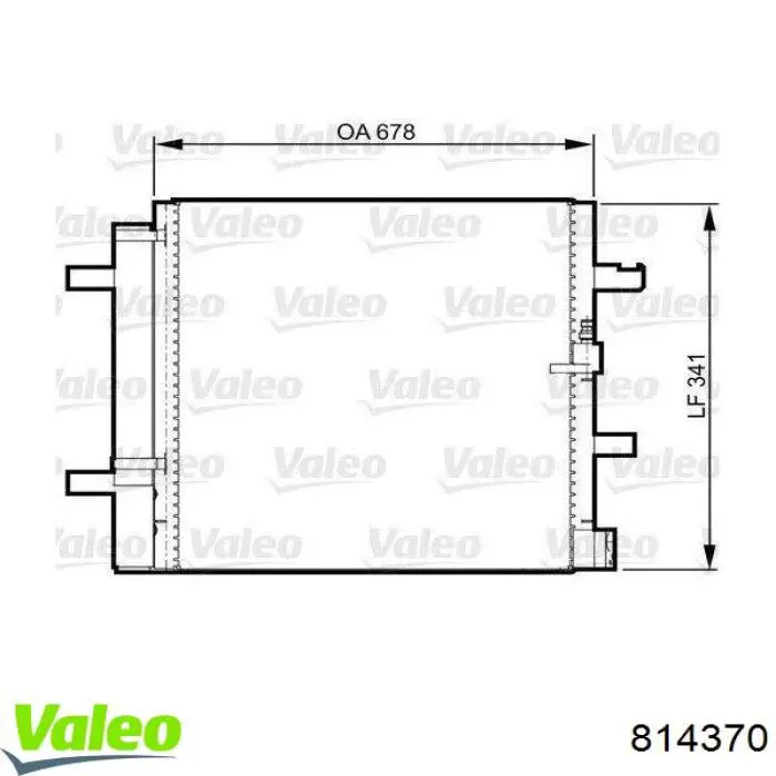 814370 VALEO Конденсатор