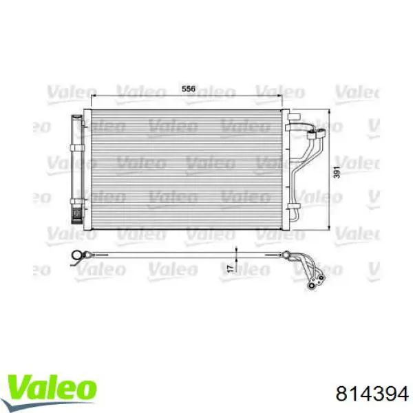 814394 VALEO Конденсатор