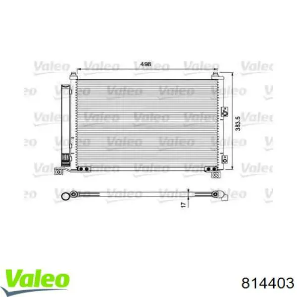 Радиатор кондиционера 814403 VALEO