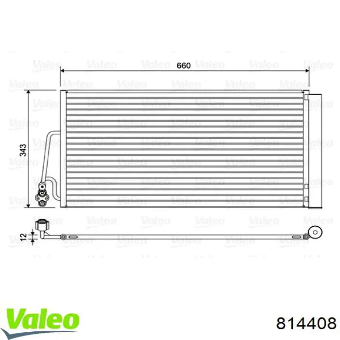 814408 VALEO Конденсатор