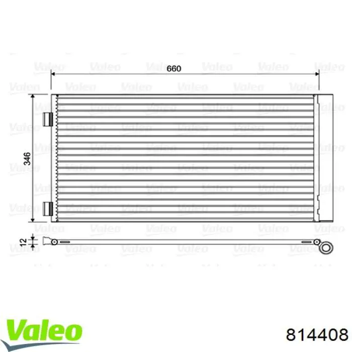 Конденсатор кондиционера VALEO 814408 цена, от 117.38 USD